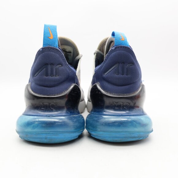 Nike Air Max 270 GS Wolf Grey Photo Blue Sneakers Youth 6.5 Women’s 8 943345-015 - Picture 5 of 10